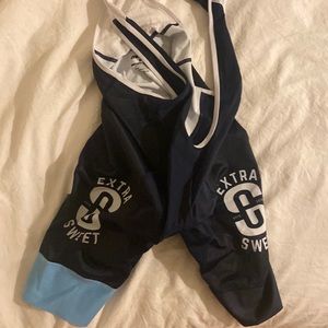 cycling kit. bibs - size medium. jersey size small